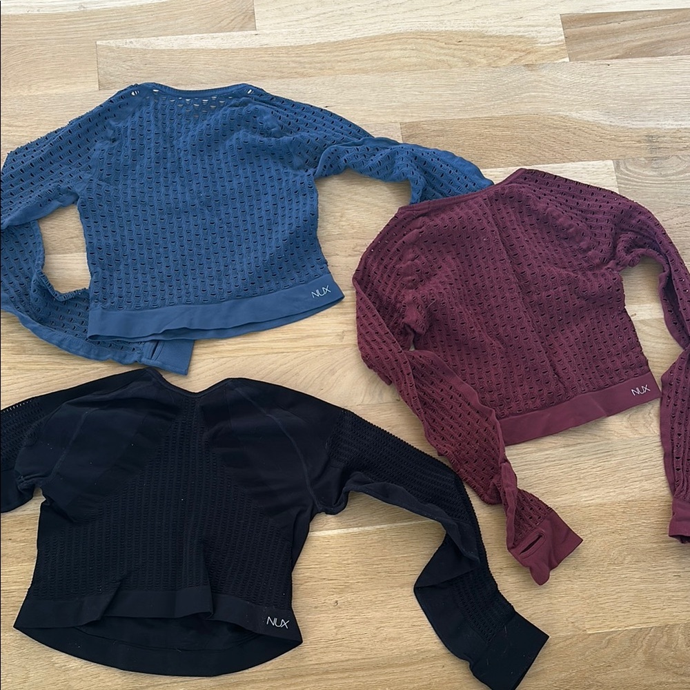 NUX 3 Cropped knit athletic top sweaters - Picture 6 of 6